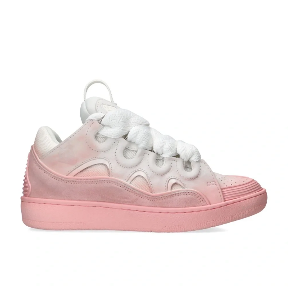 LANVIN
Leather Curb Sneakers Sz 37EU - Picture 1 of 14